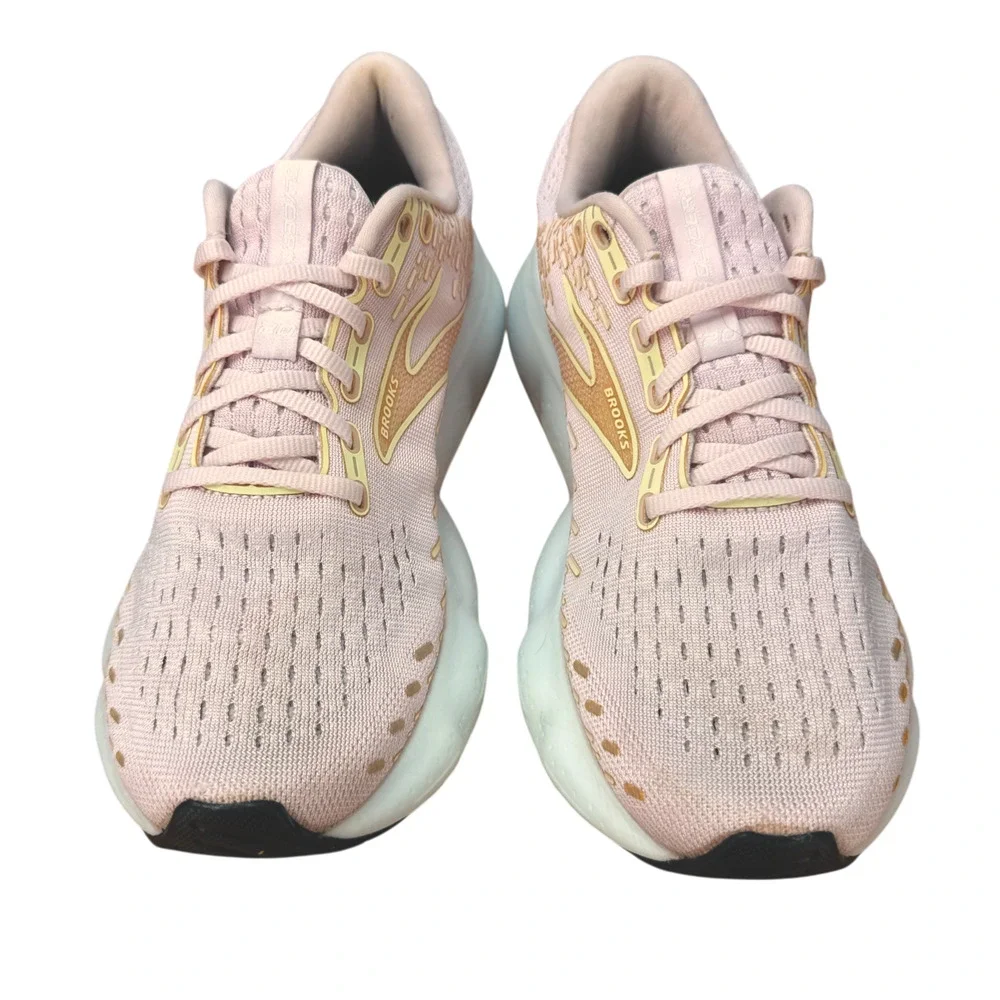 Brooks Glycerin 20 Womens 9 B Running Sneakers Pink Pastel Coquette Athleisure